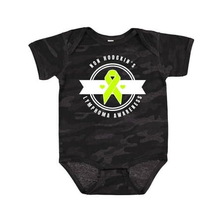 

Inktastic Non Hodgkin s Lymphoma Awareness Badge Gift Baby Boy or Baby Girl Bodysuit
