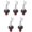 Red-Black, variant on 5-Pack Food Grade Silicone Wine Bottle Stoppers, Airtight & Leak-Proof Manual Press Wine Savers, Universal Fit Reusable Wine Cork Plugs For Leftover Wine (Assorted Colors: Black, Red, White, Yellow)