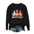 thumbnail image 6 of Xdegoge Christmas Sweatshirts for Women Plus Size Crew Neck Long Sleeve Tops Xmas Tree Graphic Shirts Funny Christmas Sweat Shirts Holiday Sweaters, Black M, 6 of 6