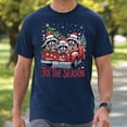 thumbnail image 3 of Raccoon Tis The Season Christmas T-Shirt – Cute Holiday Tee, Funny Animal Lovers Xmas Shirt, Festive Red Truck Winter Top, 3 of 5