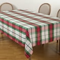 thumbnail image 3 of Saro Lifestyle Vernor Collection Plaid Design Holiday Tablecloth 70 x 140 Rectangle, 3 of 5