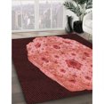 thumbnail image 2 of Ahgly Company Indoor Round Patterned Bean Red Area Rugs, 7' Round, 2 of 6