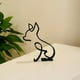 thumbnail image 2 of Escultura artística, estatua, diseño simple, abstracta, perro, figura geométrica, decoración animal. El 142x114cm, 2 of 7