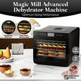 thumbnail image 3 of Magic Mill Food Dehydrator Machine (7 Stainless Steel Trays) With Digital Adjustable Timer | Temperature Control | Keep Warm Function | Dryer for Jerky, Herb, Meat, Beef, Fruit and To Dry, 3 of 7