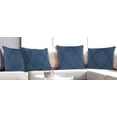 thumbnail image 3 of Ox Bay Sara Set of 4 Shag Diamond 18" x 18" Coronet Blue Cotton Adult Decorative Throw Pillow Covers, 3 of 11
