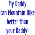 thumbnail image 2 of CafePress - Daddy Mountain Bike Body Suit - Baby Light Bodysuit, Size Newborn - 24 Months, 2 of 4