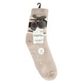 thumbnail image 4 of MeMoi Women's Snowflake Pom Pom Plush-Lined Slipper Socks - Womens - Female, 9-11, Black, 4 of 7