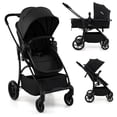 thumbnail image 1 of INFANS Poussette 2 en 1 pour Bébé, Poussette Convertible avec Berceau Siège Réversible Dossier Réglable Auvent Pliage à une Main, Poussette Compacte pour Tout-Petits pour Enfants Nourrissons Nouveau-Nés 0-36 Mois, 1 of 8