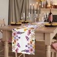 thumbnail image 2 of Table Runners 72 Inches Long Dress Scarves, Pink Flowers Farmhouse Kitchen/Dining Table Runner, Coffee Tablerunners, Elegant Spring Floral Pastoral Watercolor 18x72 Inch, 2 of 9