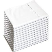 Glarea Microfiber Pillow Cases, White, Standard Queen (Bulk Pack of 12)