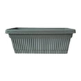 thumbnail image 7 of Bloem Amelia 18" Resin Window Box Planter - Indoor and Outdoor, Fluted Texture, for Window Sills, Garden and Patio, Lightweight and Fade Resistant, Basil, 7 of 7