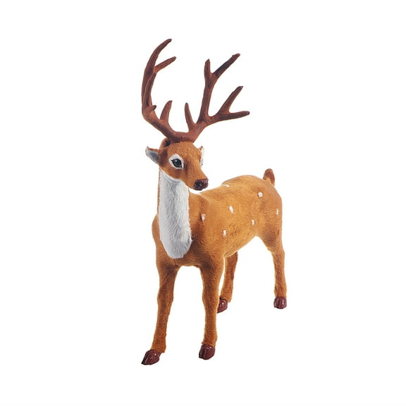 VORCOOL Multi Color Christmas Elk Decor Made of Plastic and Plush Fabric