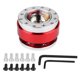 thumbnail image 1 of Kit de liberación rápida del adaptador del cubo del volante del automóvil con tornillos (rojo), 1 of 5