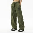 thumbnail image 4 of Tanming Barrel Sweatpants Plus Size Cargo Pants for Women Straight Leg Sweatpants for Women Women's Plus Size Pants Women Pants Casual Work Womens Cargo Work Pants, 4 of 7