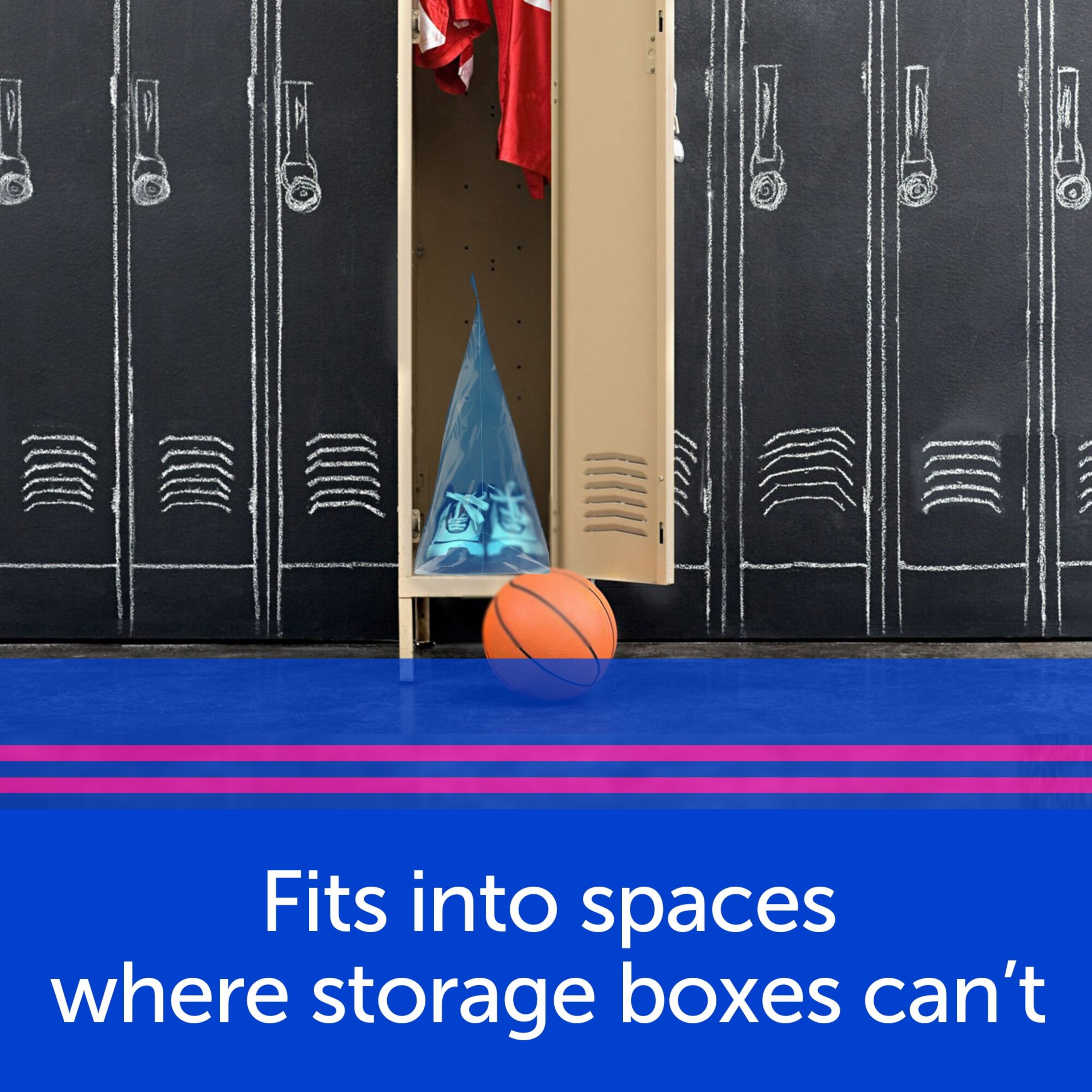 Ziploc® Big Bags, Jumbo, Secure Double Zipper, 3 ct, Expandable Bottom, Heavy-Duty Plastic, Built-In Handles, Flexible Shape to Fit Where Storage Boxes Can't