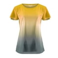 thumbnail image 2 of DondPO Tshirts Shirts for Women Short Sleeve Shirts Summer Print Large Short Sleeve Loose 3D Short Sleeve T Shirt Women's Print Womens Tops Graphic Tees Yellow XXL, 2 of 6