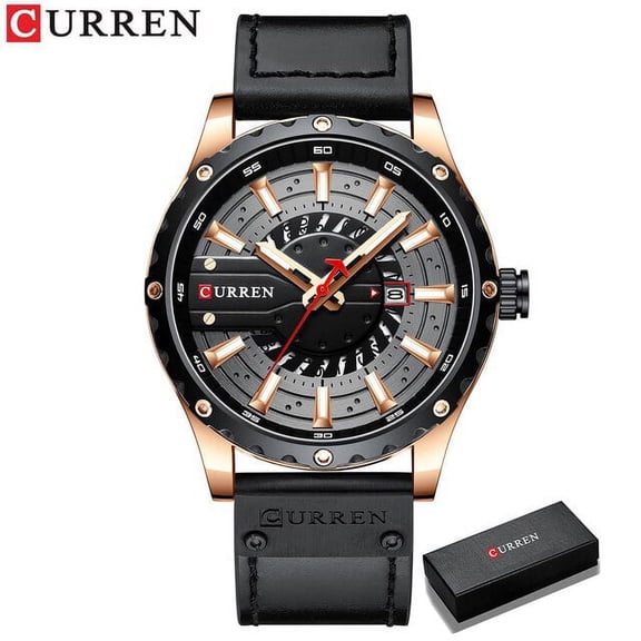CURREN Wrist Watches for Men Quartz Leather Blue Male Clock 2021 Fashion Casual Top Brand Wristwatches with Date