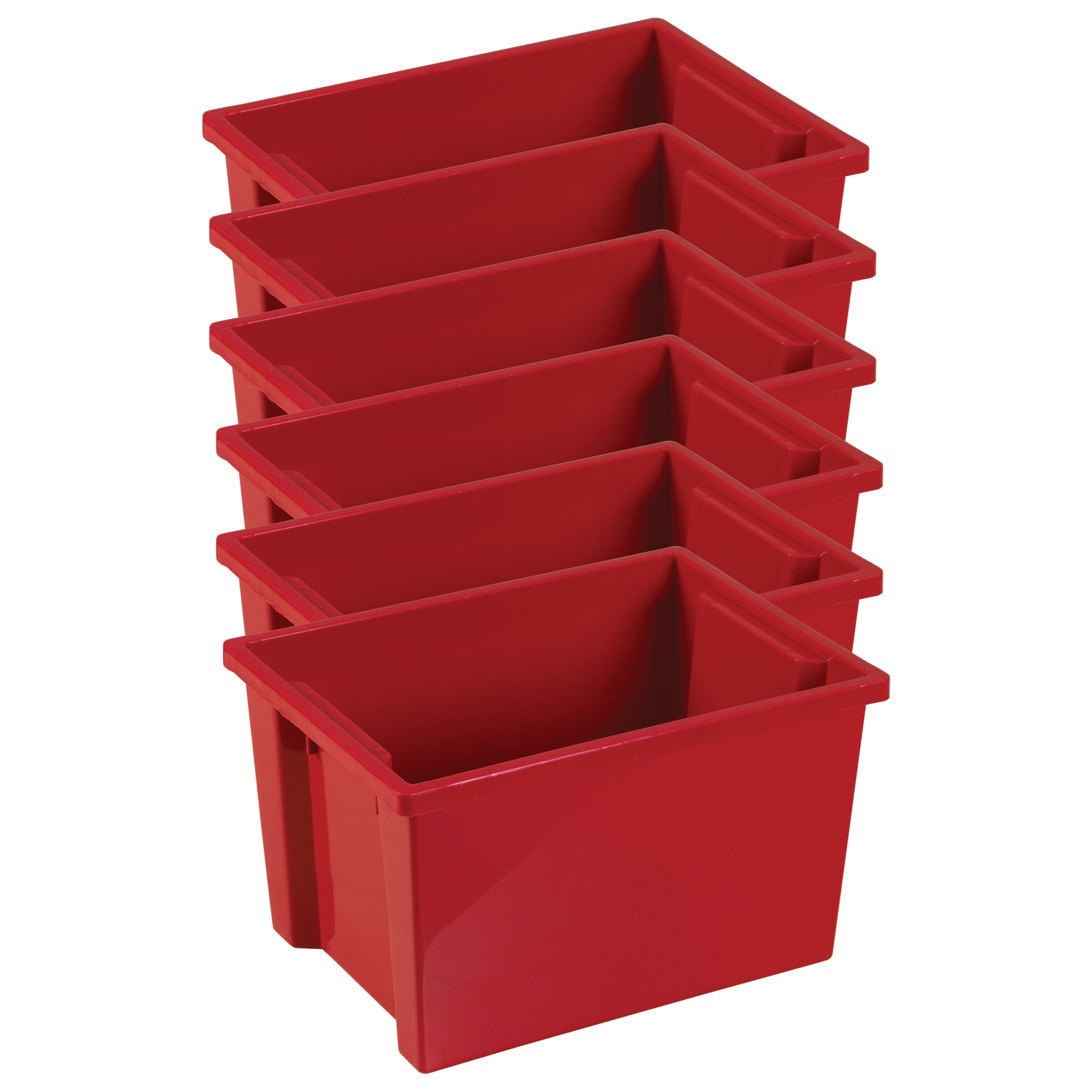 Large Storage Bin without Lid Red