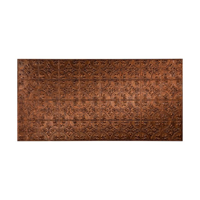 FASÄDE Easy Installation Traditional Style/Pattern #2 Moonstone Copper Wall Panel (4' x 8' Panel)