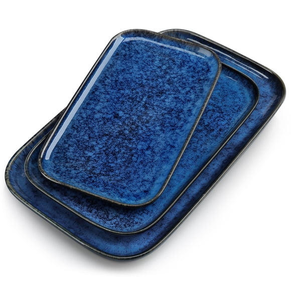 vancasso Stern Serving Platters Set of 3, 15/13/