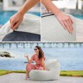 thumbnail image 5 of Big Joe Luft Outdoor Patio Chair, Lightweight Bean Filling, Outdoor Performance Linen, Sunday Gray, 5 of 8