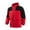 Red, variant on USSUMA Men Jackets Waterproof Windproof Jacket Long Sleeved Hooded Zipper Pocket Coat Comfy Multicolor Loose Outerwear Climbing Fall Top