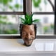 thumbnail image 2 of Flowerpot Creative con cara de personaje sonriente de resina, 11 cm, 2 of 3