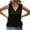 Black, variant on ZyeKqe Womens Summer Tank Tops Loose Fitted Lace V Neck Sleeveless Tops Dressy Casual Flowy Tanks Shirts