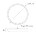 thumbnail image 5 of WAC Lighting Lithium 18" 5-CCT Round Aluminum Flush Mount w/ Battery in Nickel, 5 of 5