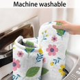 thumbnail image 5 of Pioneer Flower Floral Print Pattern Bathroom Rugs Mat, Non Slip Microfiber Bathroom Rug with Rubber Backing, Soft Mats for Bathroom Floor Tub Shower, 17"x30", 5 of 5