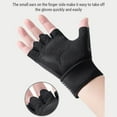 thumbnail image 2 of Breathable Fingerless Workout Gloves with Full Palm Protection for Weightlifting Cycling Exercise, 2 of 9