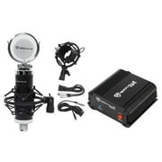 Rockville RCM03 Studio Recording Condenser Microphone+Phantom Power Supply