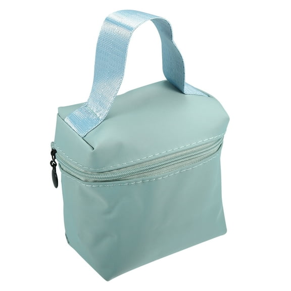 Unique Bargains Cosmetic Bag Travel Makeup Bag Cosmetic Brush Organizer Storage Bag for Women Blue 4.72"x2.36"x4.33"