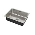 thumbnail image 1 of Just USXDF-1830-A-R 18 Gauge T-304 Single Bowl Undermount Commercial Grade Sink with Integral Overflow, 1 of 1