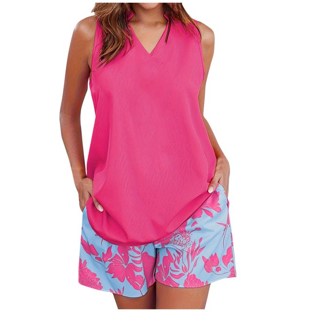 Conjunto de Pantalones Cortos de Verano de Tamaño Grande de Dos Piezas Y Pantalones Cortos de Primavera Verano Nuevo, Pantalones Cortos de Mujer para el Verano