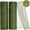 Green, variant on 2 Rolls 10 inch Decorative Mesh Ribbbon Rolls,Bexikou Fabric Mesh with Foil for Mesh Wreath Supplies,Front Door Wreath Tree Decor Christmas NewYears Halloween Decoration (10 yds/Roll)