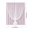 thumbnail image 3 of Thermal Insulated Blackout Curtains Room Darkening Drapes With Sheer Overlay Window Decor For Bedroom And Living Room, 3 of 6