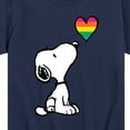thumbnail image 3 of Peanuts - Snoopy Rainbow Heart - Toddler & Youth Short Sleeve Graphic T-Shirt, 3 of 6