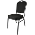 thumbnail image 4 of Banquet Chair - Crown | Black Fabric on Silver Vein Frame, 2 Chair Bundle by Chivari, 4 of 7