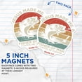 thumbnail image 3 of (2 Pack) Fishing Magnets - Jesus Made Me A Fisher - Christian Fishing Verse - 5" On Longest Side - Premium Magnet - for Cars, Refrigerators, Toolboxes, Lockers - Made in USA - MAG17087, 3 of 7