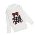 thumbnail image 4 of Mifsaly Toddler Boys Girls Turtleneck Sweater Kids Long Sleeve Chunky Knit Warm Pullover Sweaters, 4 of 7
