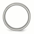 thumbnail image 2 of Titanium Ridged Edge 8mm Brushed and Polished Band Ring 11.5 Size, 2 of 6