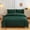 Green, variant on cpengpj Washed Cotton Bedding Set 4-Piece,Breathable Fade Resistant,for Rental Apartment All Season Comfortable Sleeping