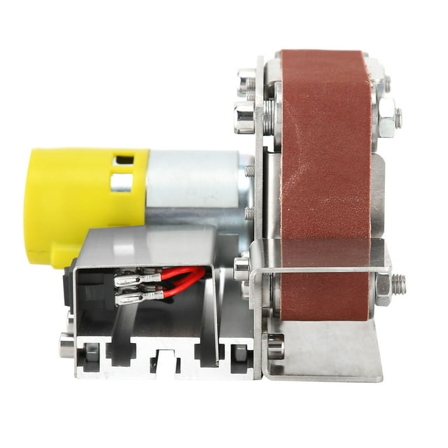 Mini Ponceuse Électrique Puissante Moteur en Laiton Vitesse Réglable pour Polissage Métal Atelier de Broyage