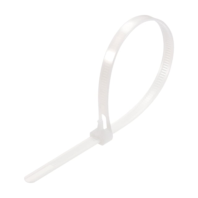 Correas de cable Uxcell, correas ajustables de 12 pulgadas, liberables, de nylon, con nudo deslizante, blancas, 20 piezas