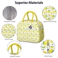 thumbnail image 4 of Lunch Bag Lunch Box for Women Reusable Insulated Lunch Bags,Water-Resistant Lemon Tropical Fruit Cooler Lunch Tote Bag, Large Capacity for Work Travel Picnic, 4 of 6