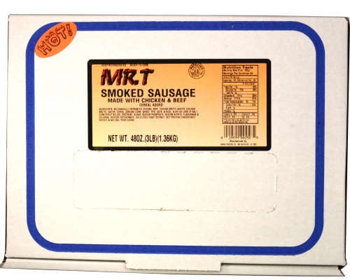 Mr T Hot Smoked Sausage 48 Oz Walmart Com