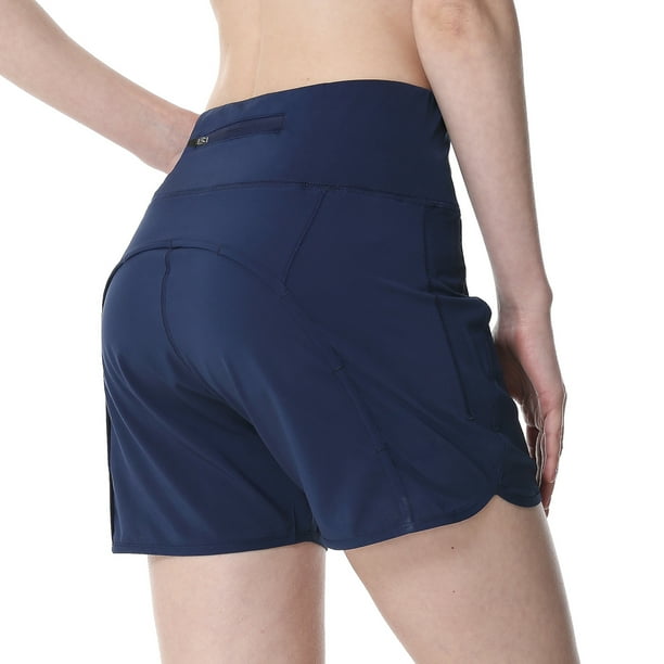 FEDTOSING Women Athletic Shorts Elastic Running Shorts Quick Dry Gym