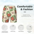 thumbnail image 5 of Gaeub Frog Hold Strawberry Mens Swim Trunks Stretch Beach Shorts Quick Dry for Men Swim Shorts Swimwear with Pockets- XX-Large, 5 of 9