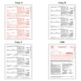 thumbnail image 3 of Office Depot® Brand 1099-NEC Laser Tax Forms With Software, 3-Up, 4-Part, 8-1/2" x 11", Pack Of 50 Form Sets, 3 of 4